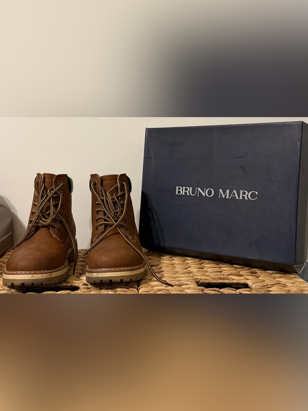 Bruno Marc Men’s Non Slip Winter Combat Boots Waterproof Work Snow Boots